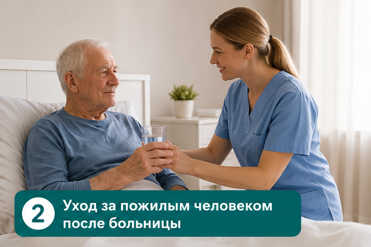 Уход за пожилым человеком после выписки из больницы